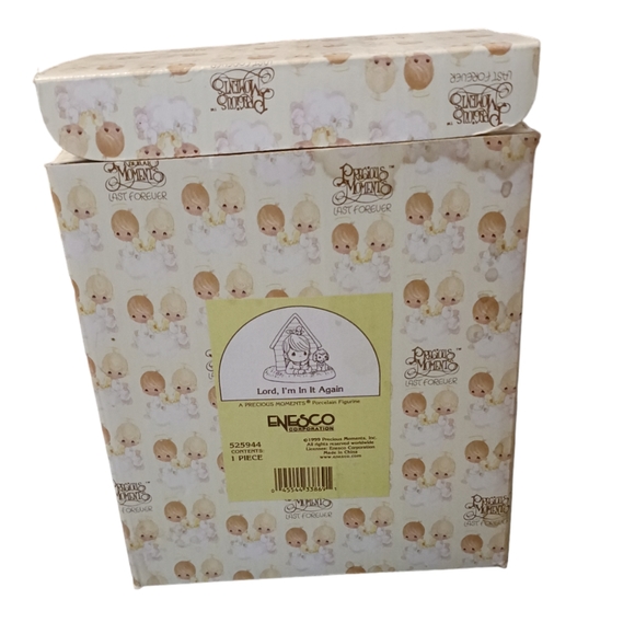 Precious Moments Porcelain Figurine "Lord I'm In It Again" 1999 Collectable - Picture 7 of 9